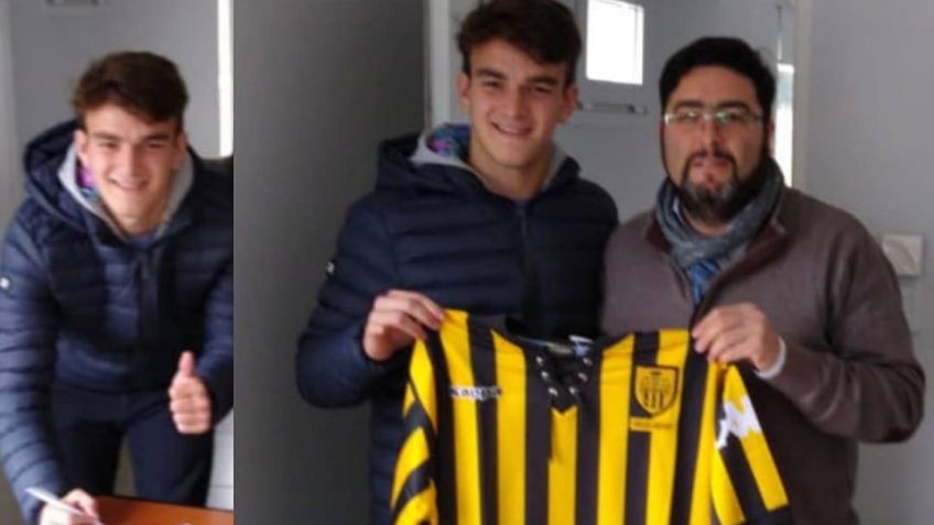 Valentín Depietri firmó contrato profesional con Santamarina