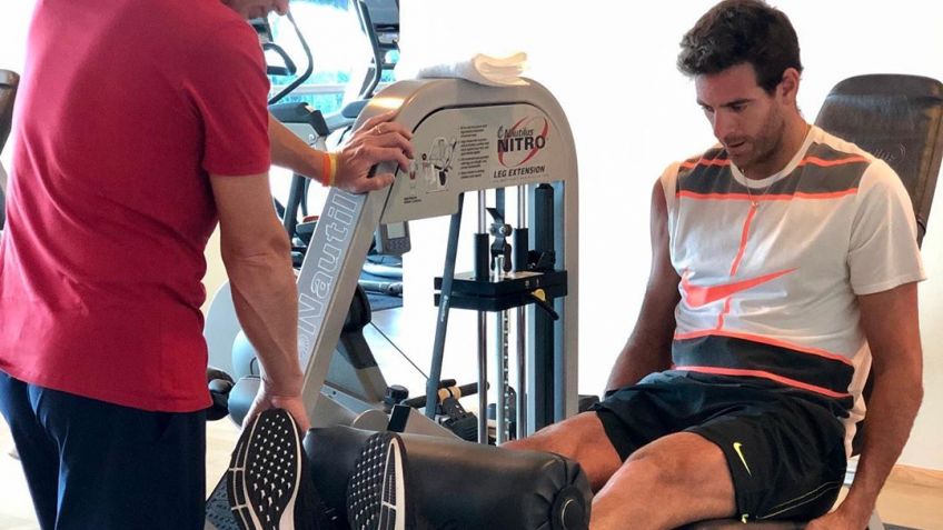 Del Potro volvió al gimnasio