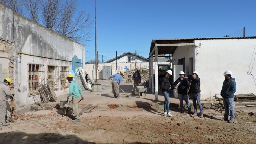 Avanzan las obras en la Secundaria Nº20