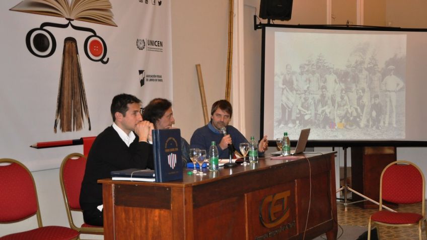 Ferro presentó el libro del Centenario en la Feria del Libro