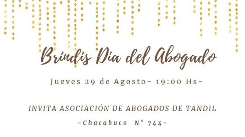 La Asociación de Abogados de Tandil saluda a todos los profesionales en su día