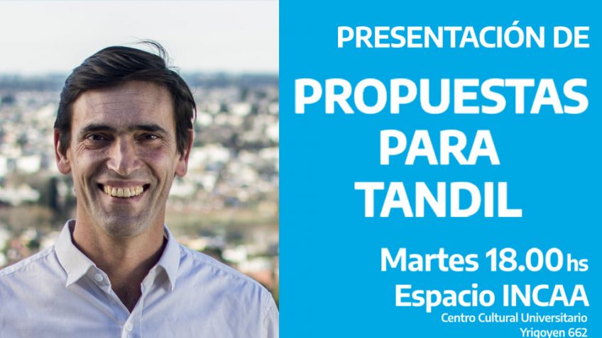 Iparraguirre presenta mañana sus propuestas para Tandil