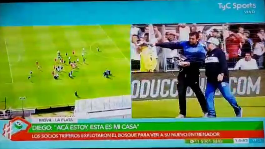 Un tandilense al lado de Maradona