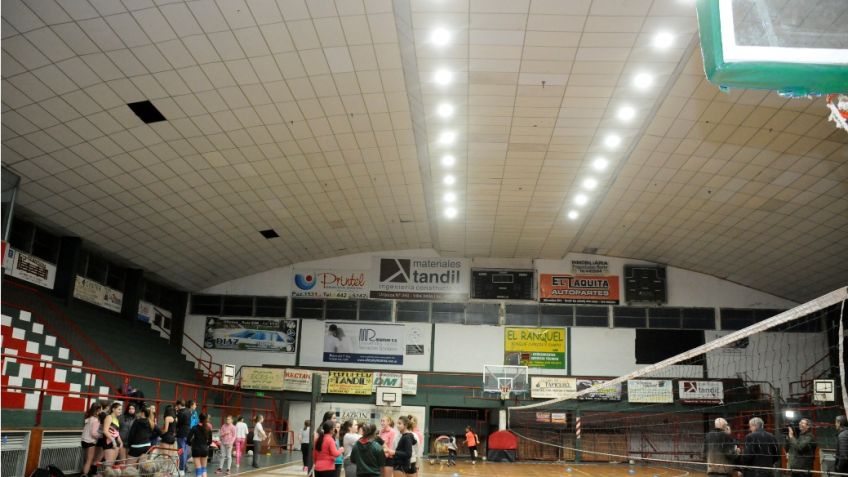 Unión y Progreso completó la iluminación led en el Gimnasio polideportivo
