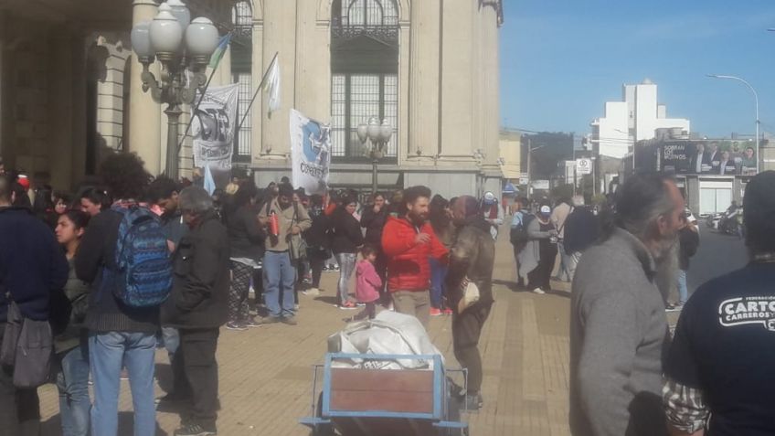 Organizaciones sociales se manifestaron por la Emergencia Alimentaria
