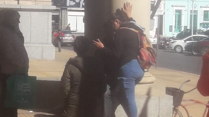 Se encadenó al Municipio y pidió alimentos para La Movediza