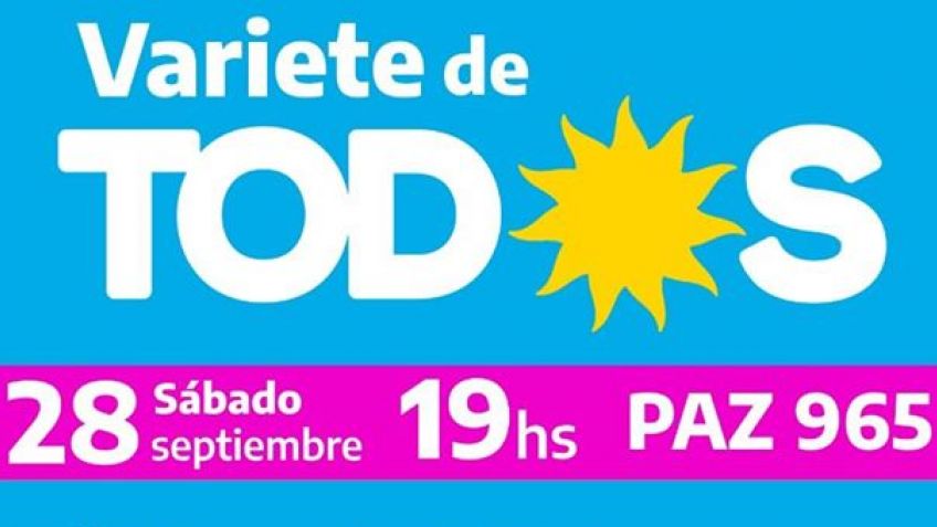 Este sábado se realizará la "Varieté de Todos"