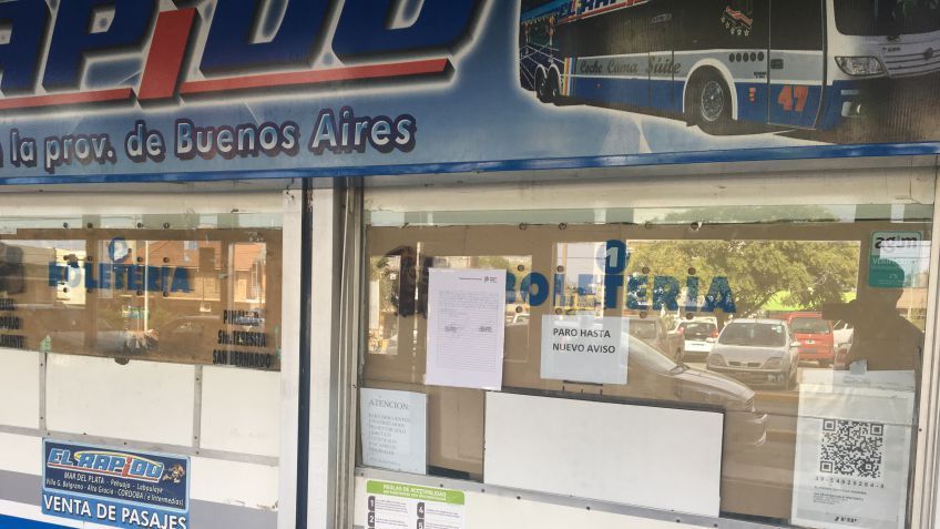 Paro en El Rápido: "No sale ningún colectivo"