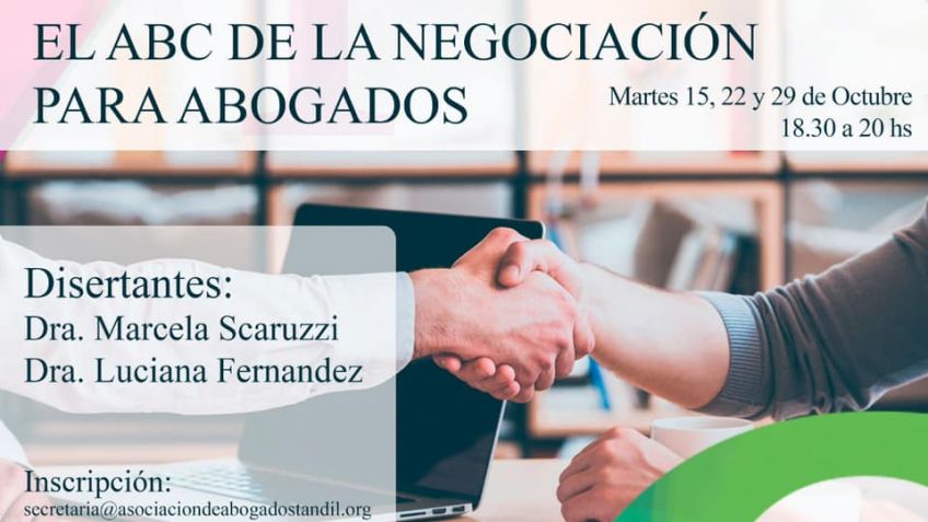 Se dictará el seminario "El ABC de la negociación para abogados"