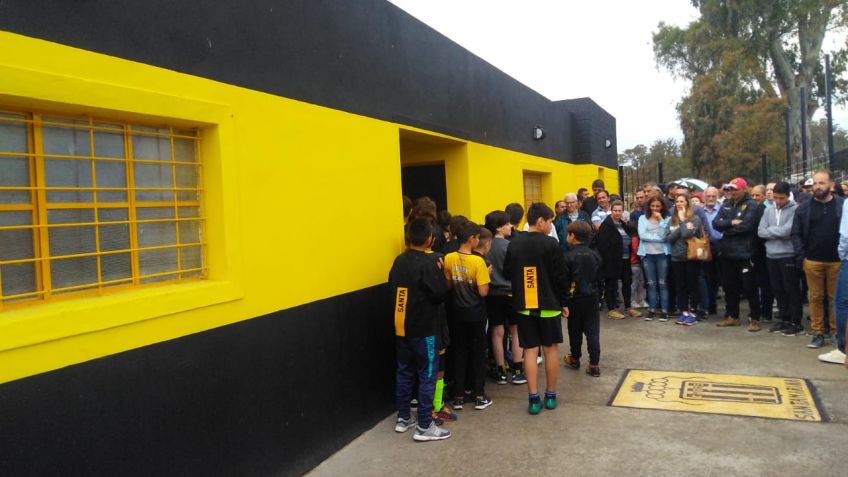 Santamarina inauguró los vestuarios "Raúl Manera"