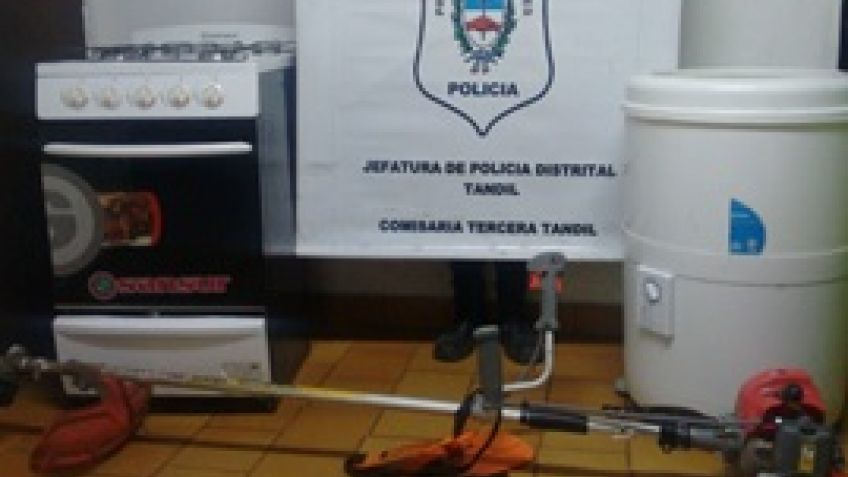 Recuperan lavarropas y cocina robadas de una vivienda