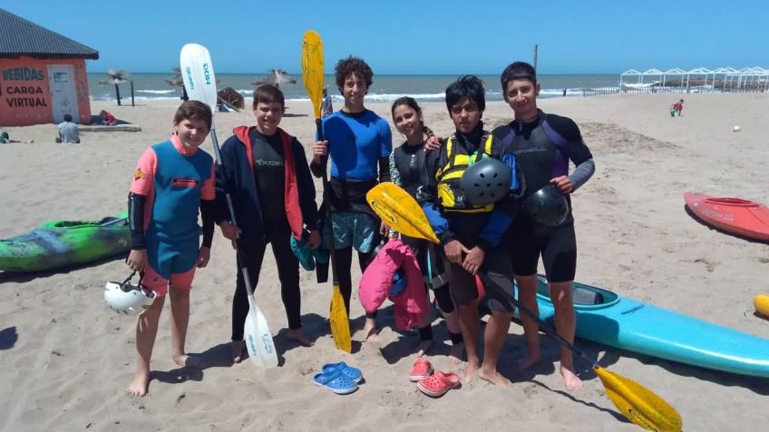 Palistas locales participaron de la Regata de Slalom de Mar
