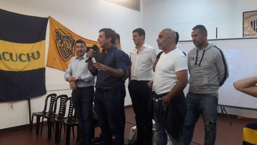 Gribaudo charló con socios de Boca de Tandil y la zona