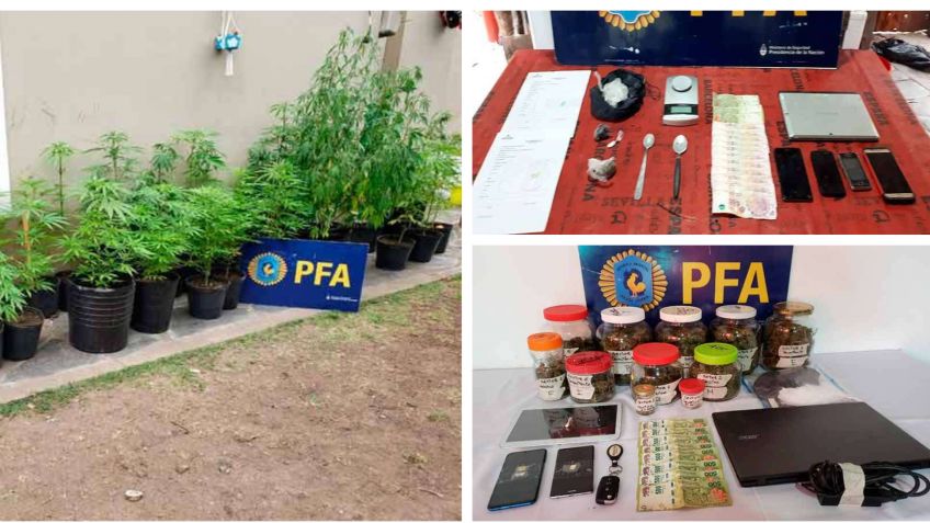 Tres detenidos en allanamientos por droga