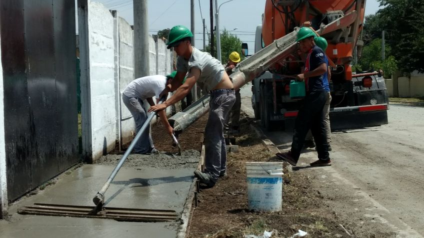 Se iniciaron nuevas obras de veredas en el Barrio Parque Movediza
