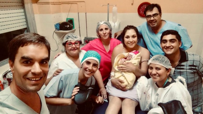 Alondra, la primera bebé del 2020 en Tandil