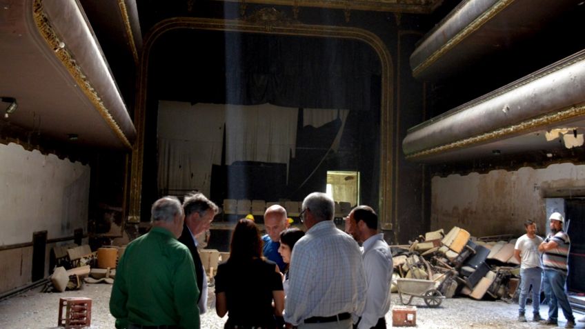 Comenzaron las obras de recuperación del Teatro Cervantes