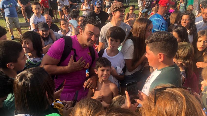 Jaguares entrenó con el aliento tandilense antes de dejar la ciudad