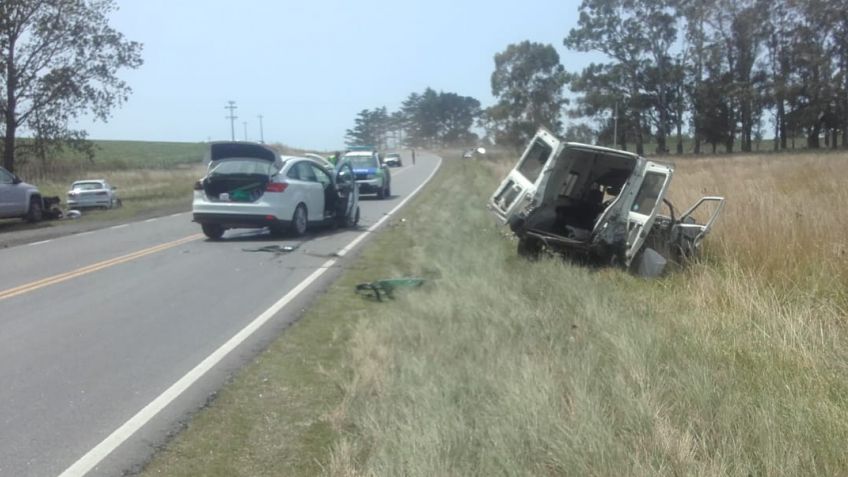 Fuerte choque en Ruta 74 dejó múltiples lesionados