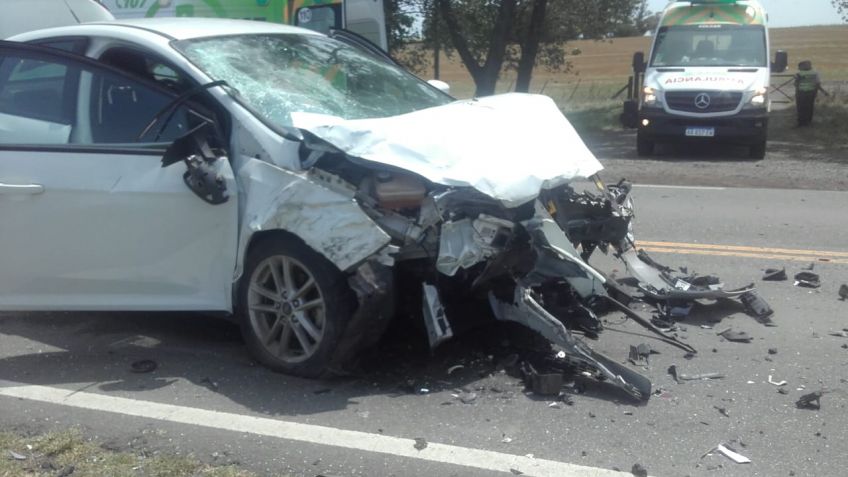 Fuerte choque en Ruta 74 dejó múltiples lesionados