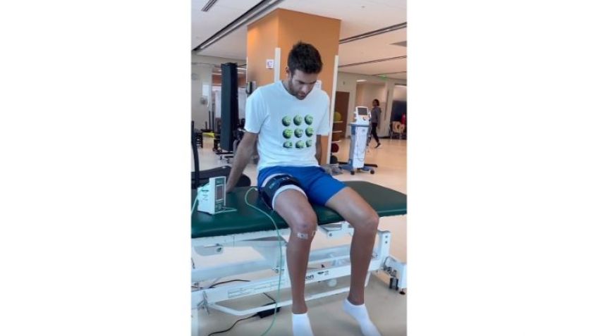 Del Potro continúa con ejercicios de rehabilitación