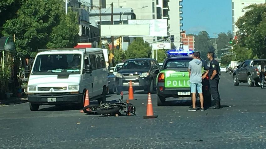 Video: motociclista herido tras caer de su moto