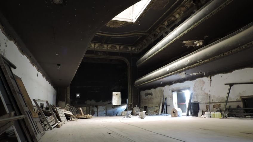 Avanzan los trabajos de recuperación del Teatro Cervantes