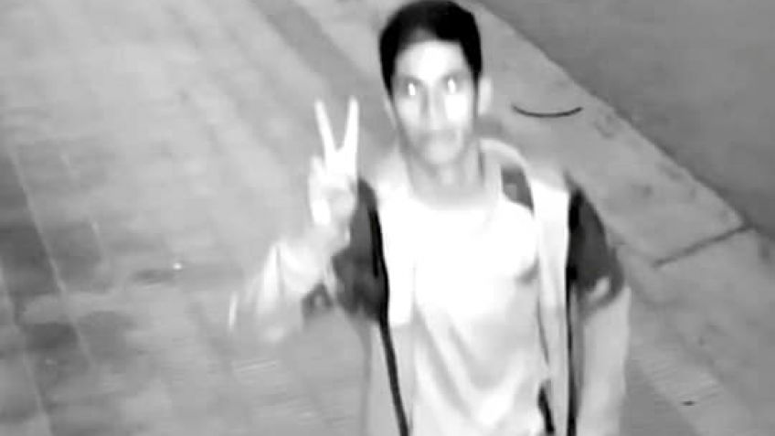 Buscan dar con un joven que rompió una cámara de seguridad