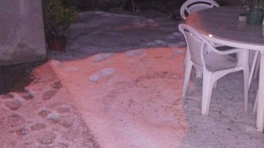 El granizo sorprendió en la noche tandilense