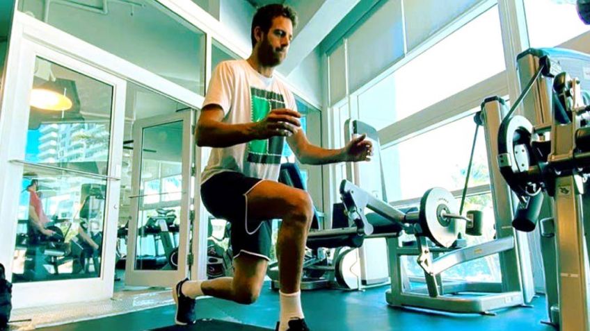 Del Potro y la rehabilitación: dolores, cautela y sin pensar en el tenis