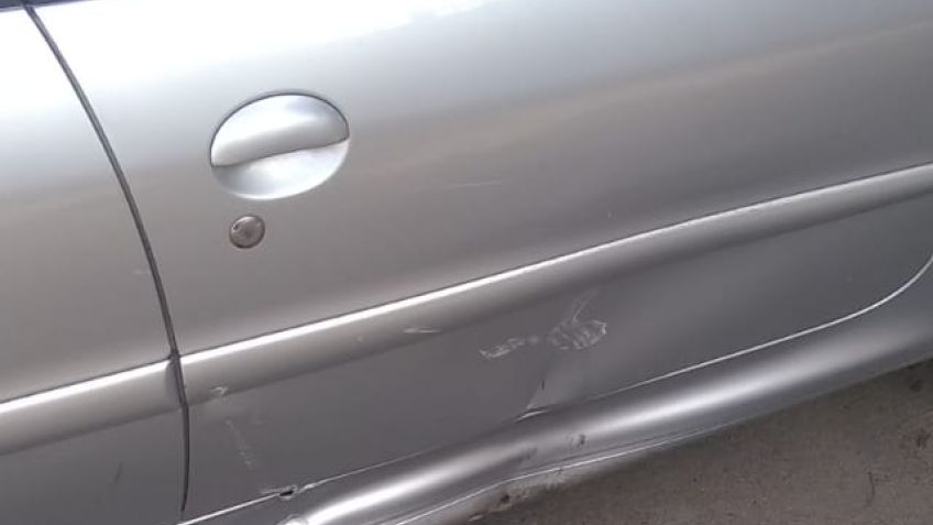 Auto y moto chocaron el martes por la mañana