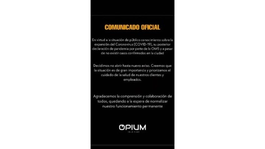Los locales nocturnos cierran sus puertas