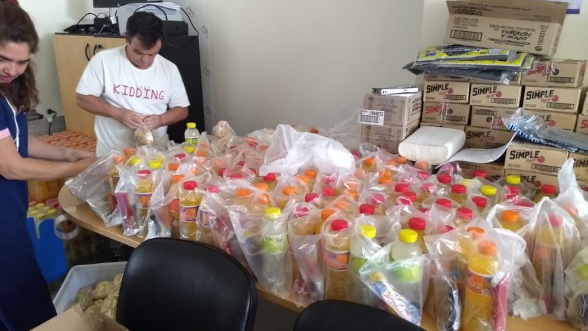 Viandas para quienes cumplen tareas en puestos sanitarios.