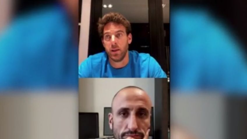 Delpo charló con Ginóbili y confesó: "Me está costando pero no voy a bajar los brazos"
