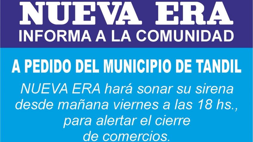La sirena cambia de horario