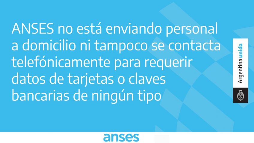 Anses advierte por intentos de estafas