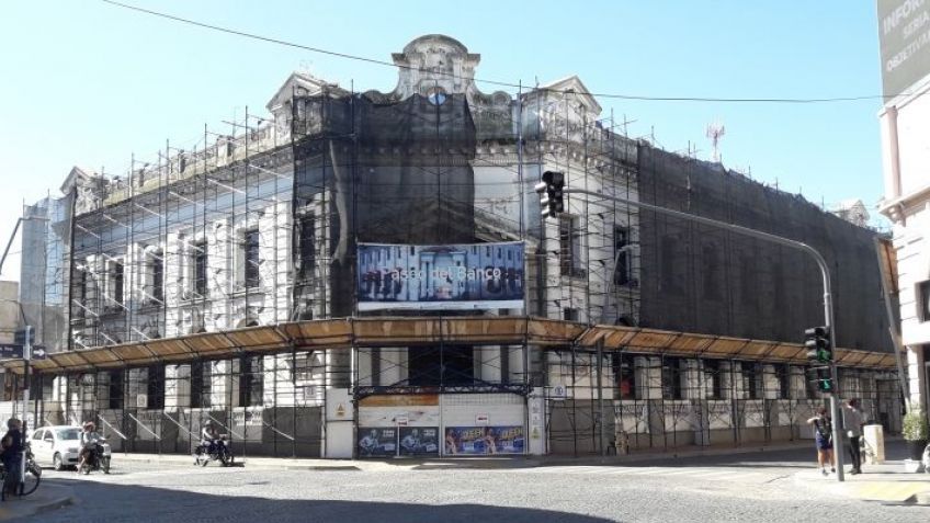 Lentamente retomaron la construcción de El Paseo del Banco