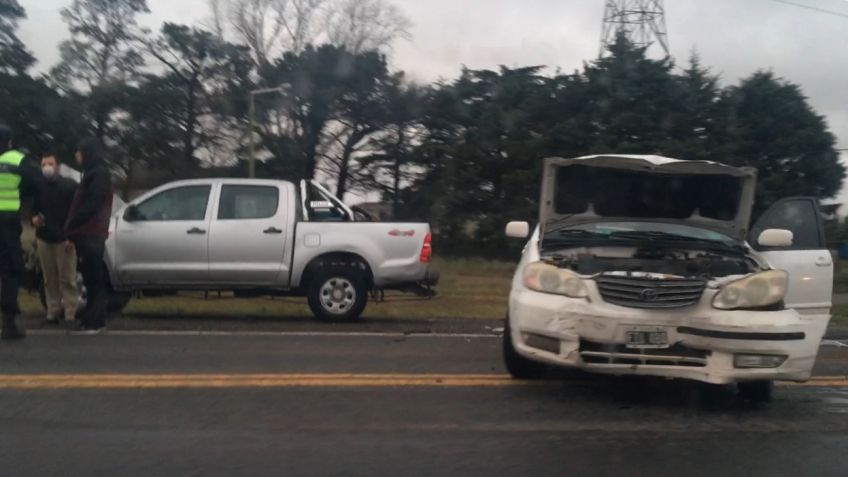 Cuádruple choque en la Ruta 226