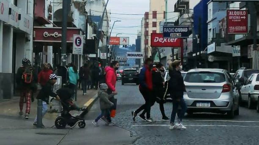 Intenso movimiento en el centro