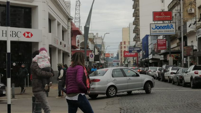 Intenso movimiento en el centro