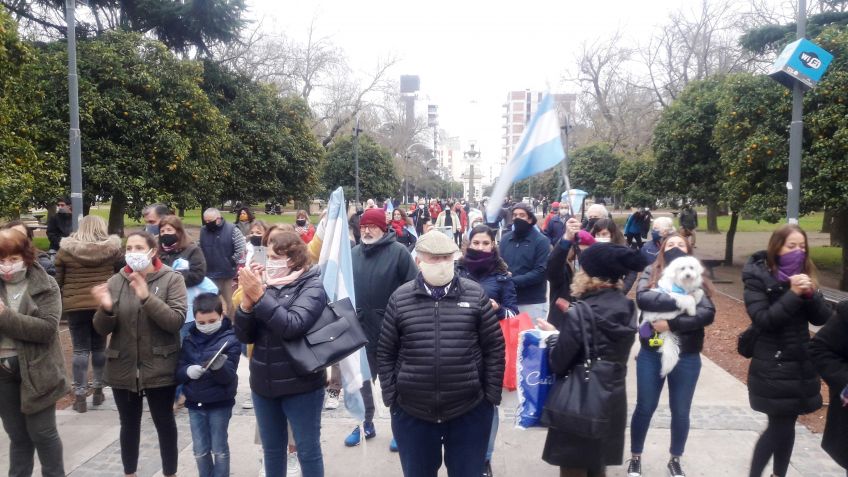 El "Banderazo Nacional" se replicó en Tandil