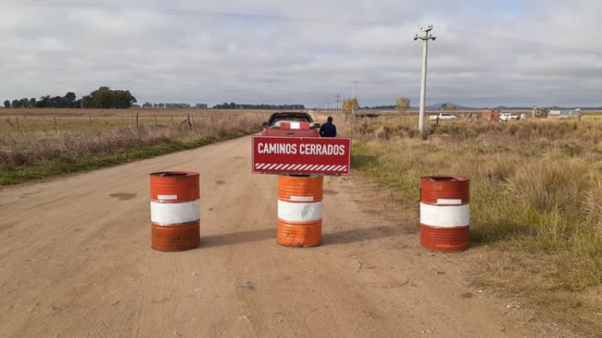 Para evitar filtraciones, cortaron nuevos caminos rurales