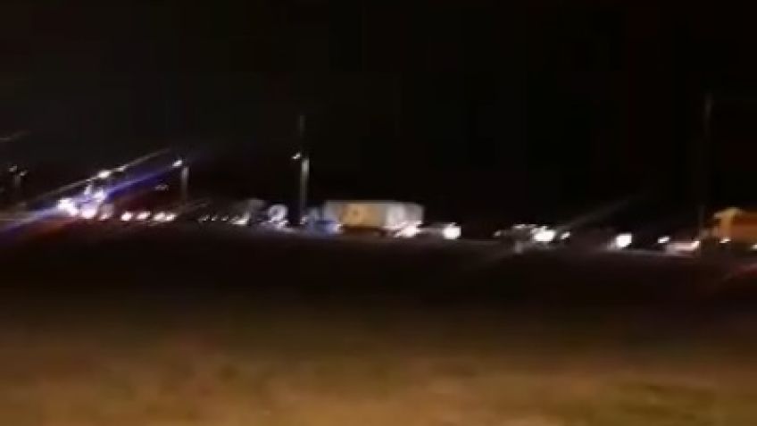 Largas filas para entrar a la ciudad