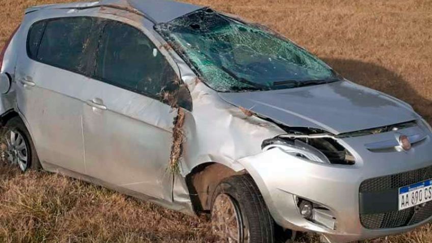 Una tandilense resultó ilesa en un vuelco en Las Flores