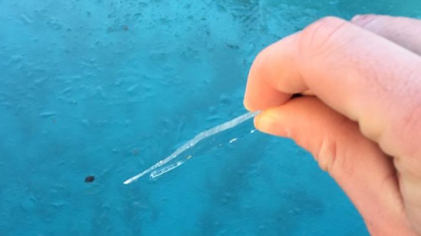 Tandil amaneció con hielo por todos lados y una sensación de -8ºC