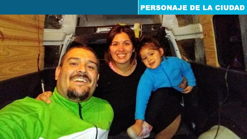 En una Fiorino, de punta a punta