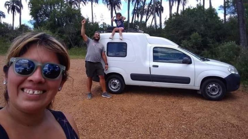 En una Fiorino, de punta a punta