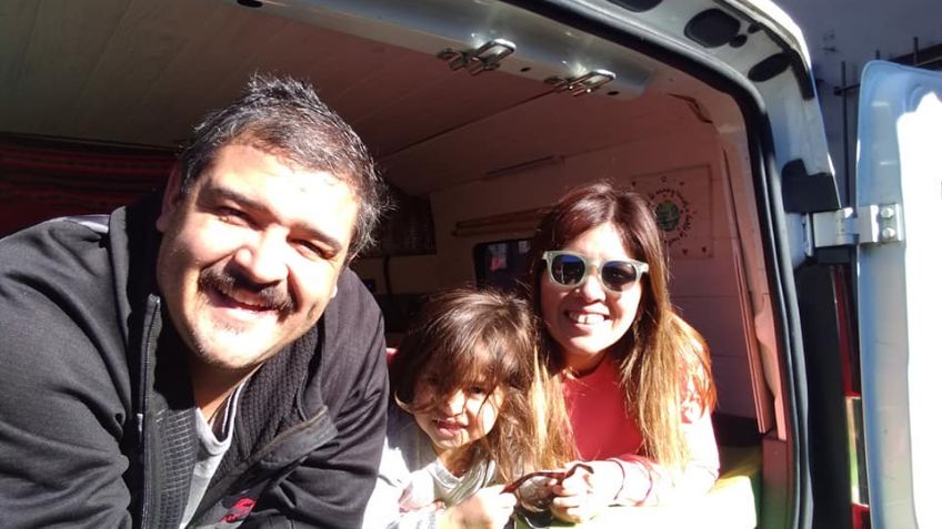 En una Fiorino, de punta a punta