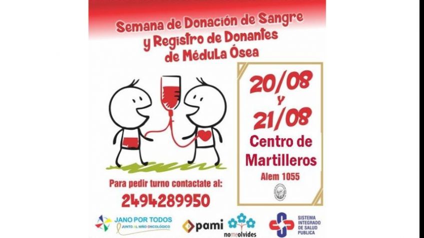 Jornadas de donación de sangre en el Centro de Martilleros