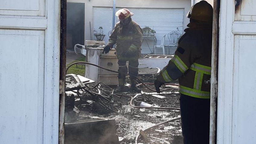 El incendio en un garaje dañó paredes de un departamento